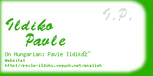 ildiko pavle business card